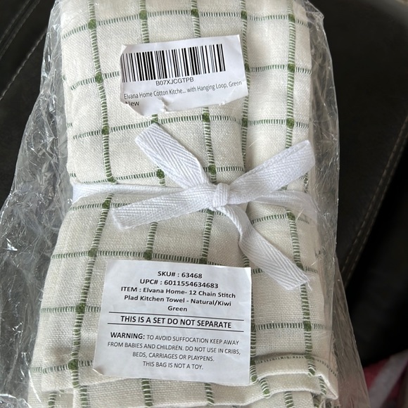Elvana Other - NWT Elvana Kitchen 12 Hand Towels with Hanging Loop